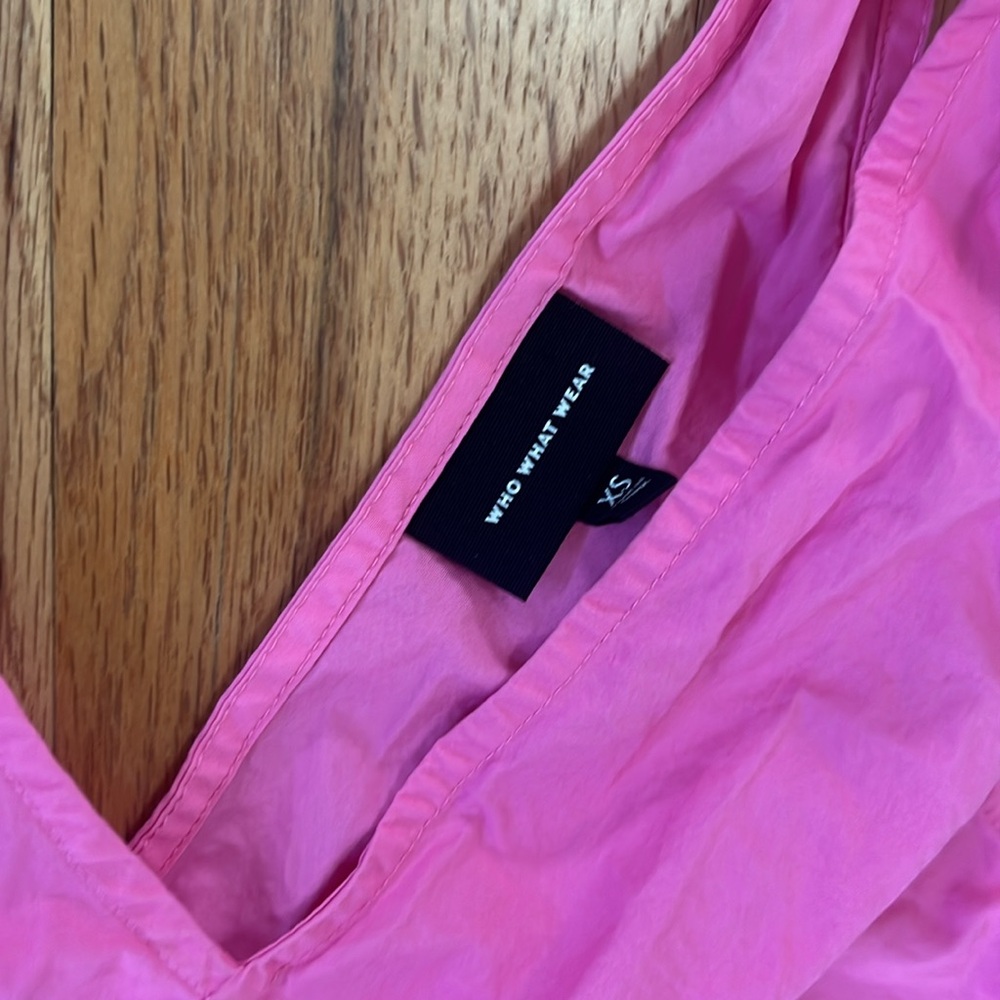 Who What Wear - Women's Pink V-Neck Tiered Maxi Dress - size XS - Picture 4 of 6
